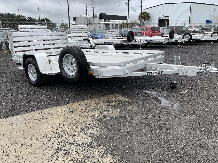 Aluma 7712 Aluma 78" x 142" SA Utility Trailer, Bi-Fold Tailgate Image 0