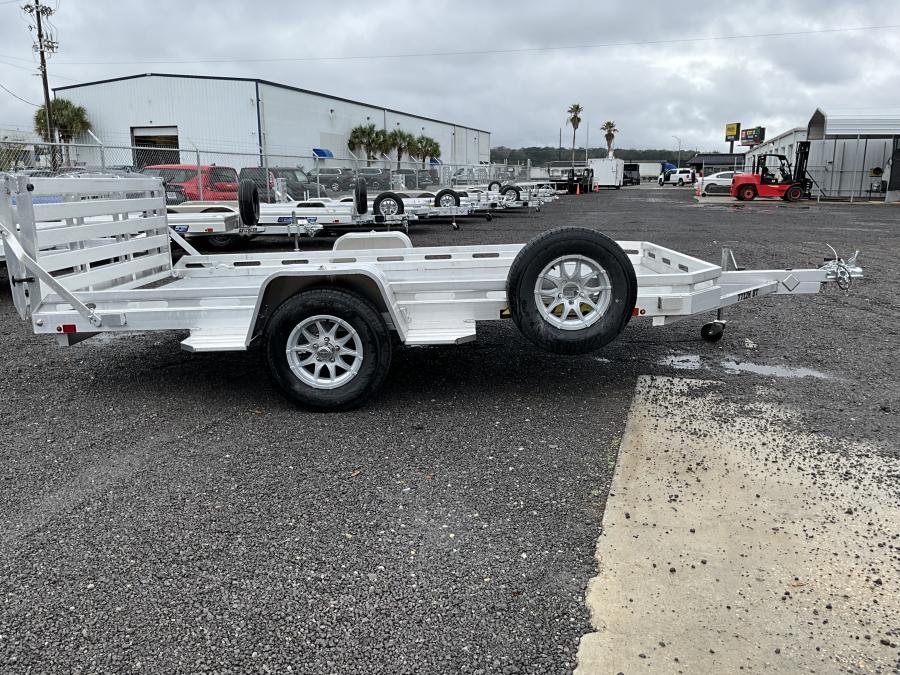 Aluma 7712 Aluma 78" x 142" SA Utility Trailer, Bi-Fold Tailgate Image 1