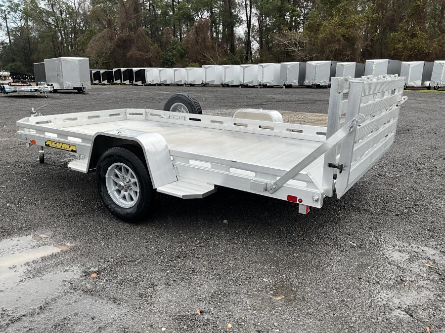 Aluma 7712 Aluma 78" x 142" SA Utility Trailer, Bi-Fold Tailgate Image 2