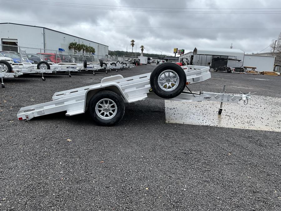 Aluma 7712 Aluma 77" x 142" TA Utility Trailer 3000# Axles Tilt Bed Image 1