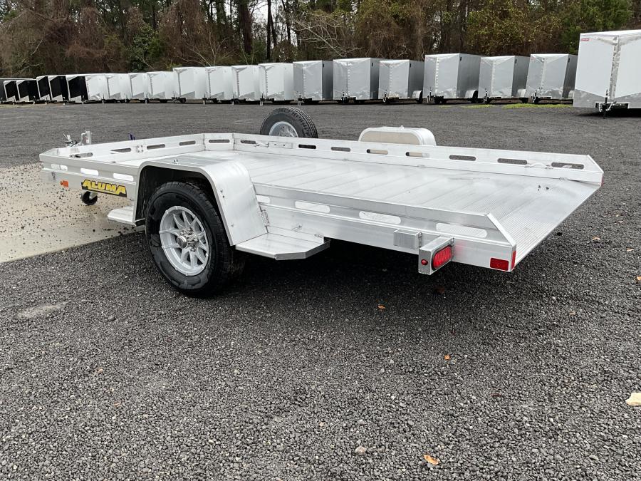 Aluma 7712 Aluma 77" x 142" TA Utility Trailer 3000# Axles Tilt Bed Image 2