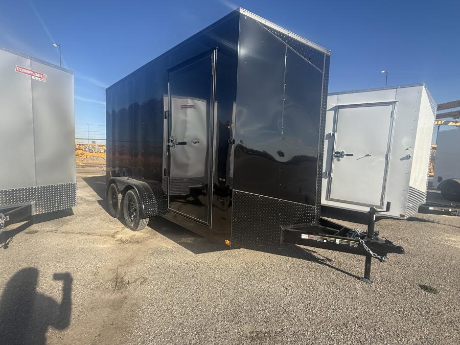 7X14 CARRY-ON Enclosed Cargo with Ramp Door and tandem 3.5ks Image 1