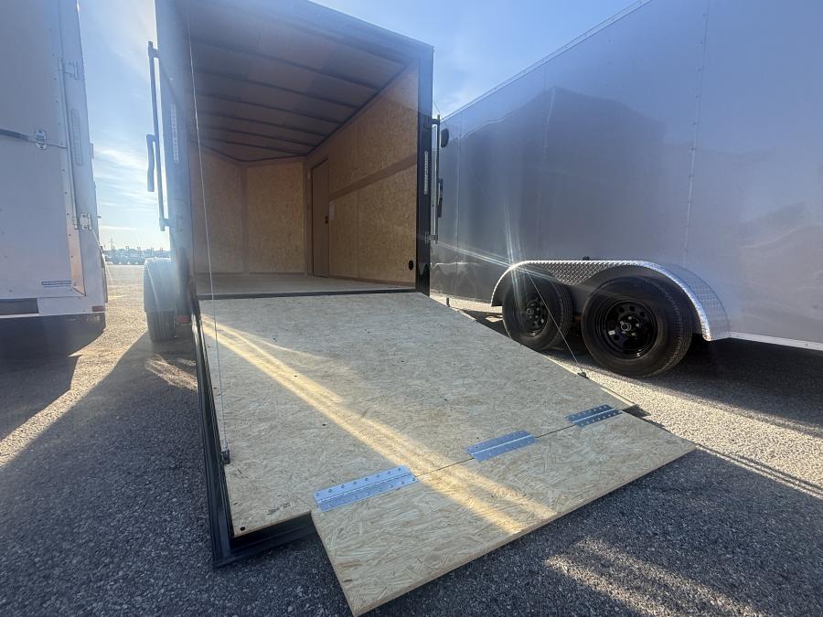 7X14 CARRY-ON Enclosed Cargo with Ramp Door and tandem 3.5ks Image 4