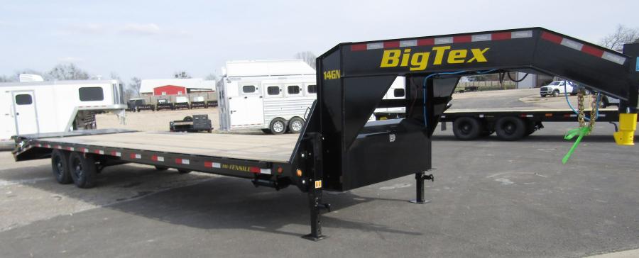 Big Tex 14GN, Gooseneck, 102" x 33', 15.9K, Dovetail, Mega Ramps Image 1