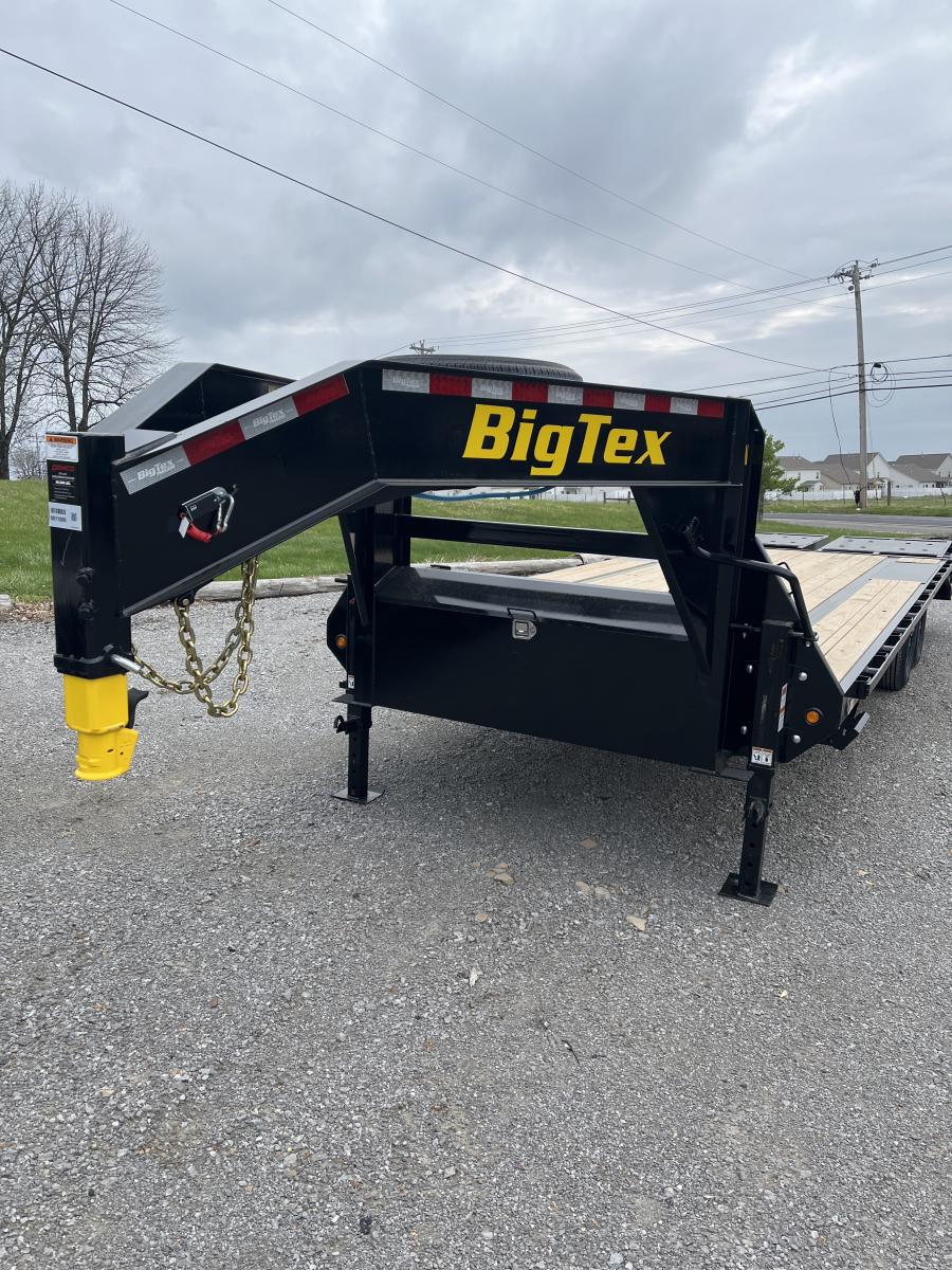 Big Tex 14GN, Gooseneck, 102" x 25', 15.9K, Dovetail, Mega Ramps Image 0