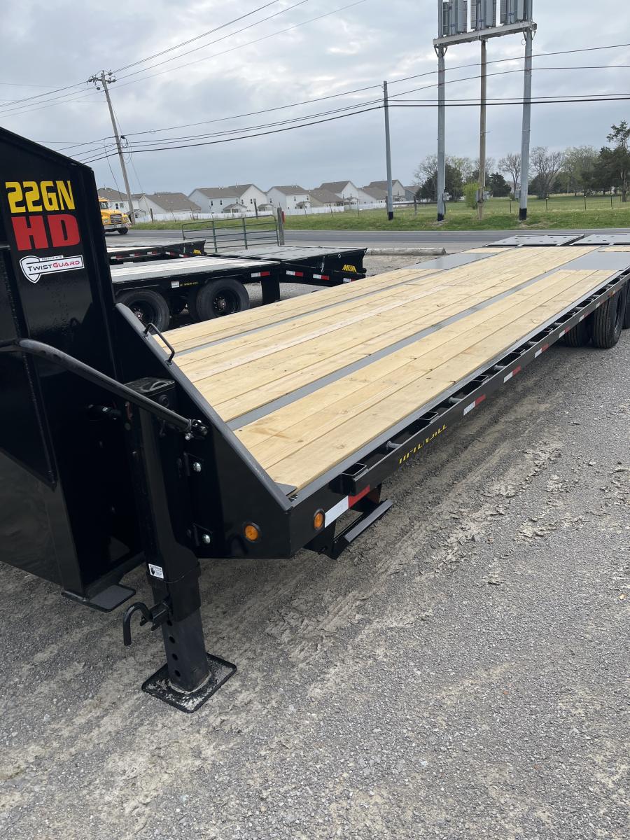 Big Tex 22GN, Gooseneck, 102" x 33', 23.9K, Dovetail, Mega Ramps Image 1