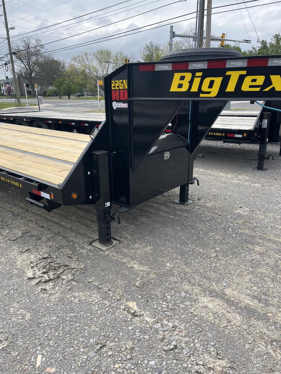 Big Tex 22GN, Gooseneck, 102" x 33', 23.9K, Dovetail, Mega Ramps Image 6