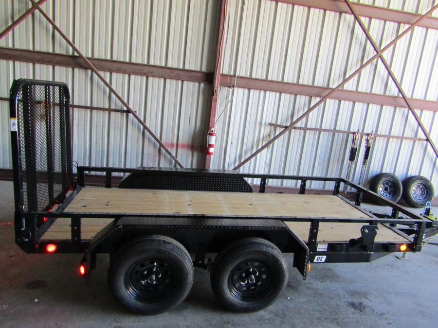 PJ TRAILERS UC21 PJ 5X12TA, EB1, SM STL FEN RSR 4RGS, BLACK Image 1