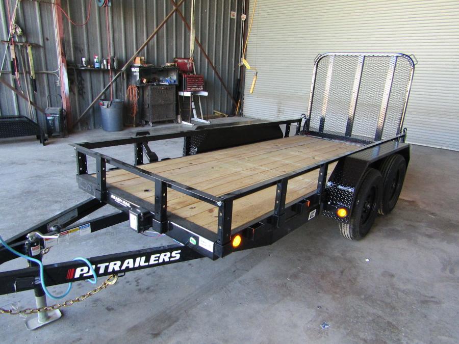 PJ TRAILERS UC21 PJ 5X12TA, EB1, SM STL FEN RSR 4RGS, BLACK Image 0