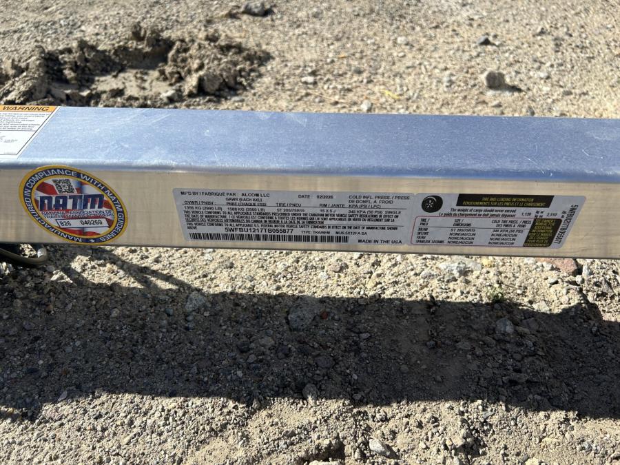 Aluma 7712 ALUMA 77" X 142" HEAVY SA TRAILER, STRAIGHT TAILGATE Image 0