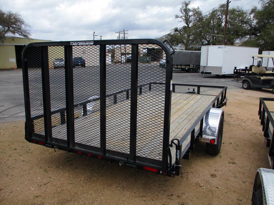 PJ TRAILERS U8A14 14X83" SNGL AXLE CHANNEL UTILITY SM, FLD IN GATE Image 1