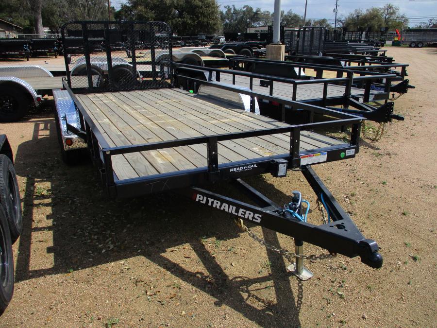 PJ TRAILERS ULA16 16X83" TNDM AXLE CHANNEL UTILITY SM, FOLD IN GATE Image 0
