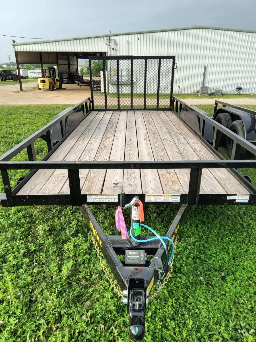 Big Tex 70PI 7K TAND SQ TU UTL 83"X18 BLK Image 2