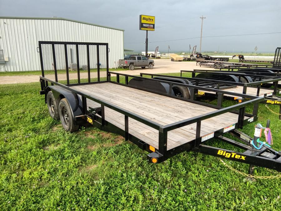 Big Tex 70PI 7K TAND SQ TU UTL 83"X18 4SIR, BLK Image 1