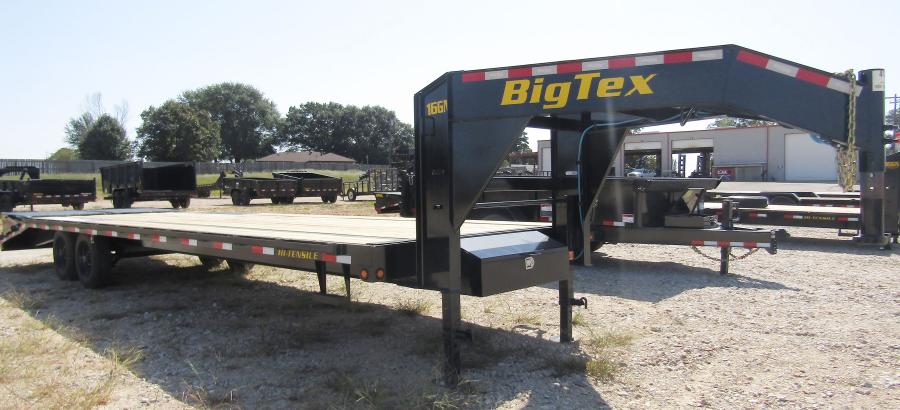 Big Tex 16GN, Gooseneck, 102" x 35', 17.5K, Dovetail, Mega Ramps Image 1