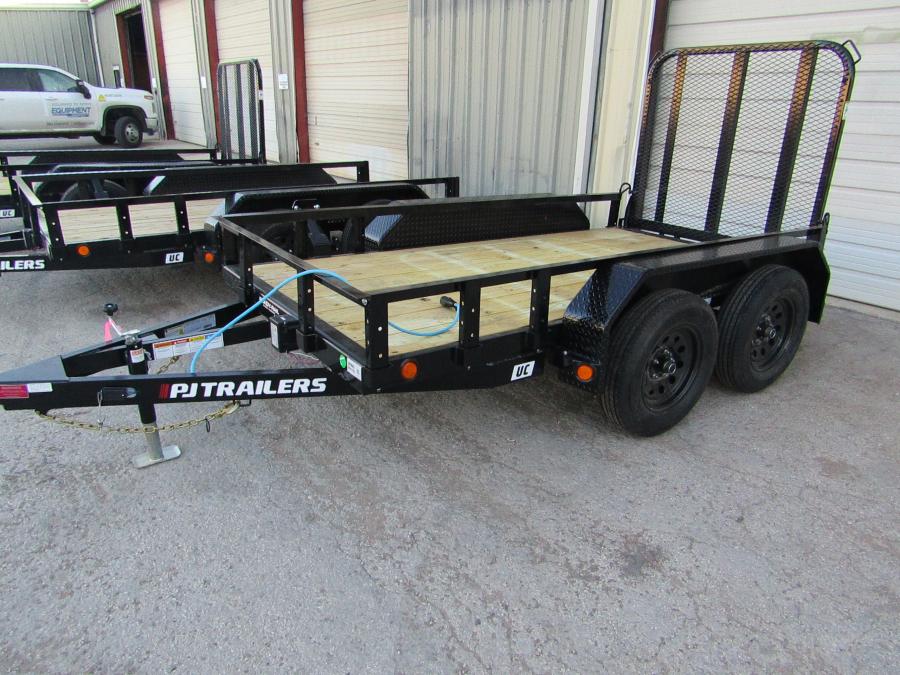 PJ TRAILERS UC21 PJ 5X10TA, EB1, SM STL FEN RSR 4RGS, BLACK Image 0
