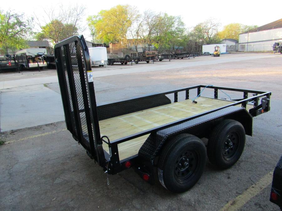 PJ TRAILERS UC21 PJ 5X10TA, EB1, SM STL FEN RSR 4RGS, BLACK Image 1