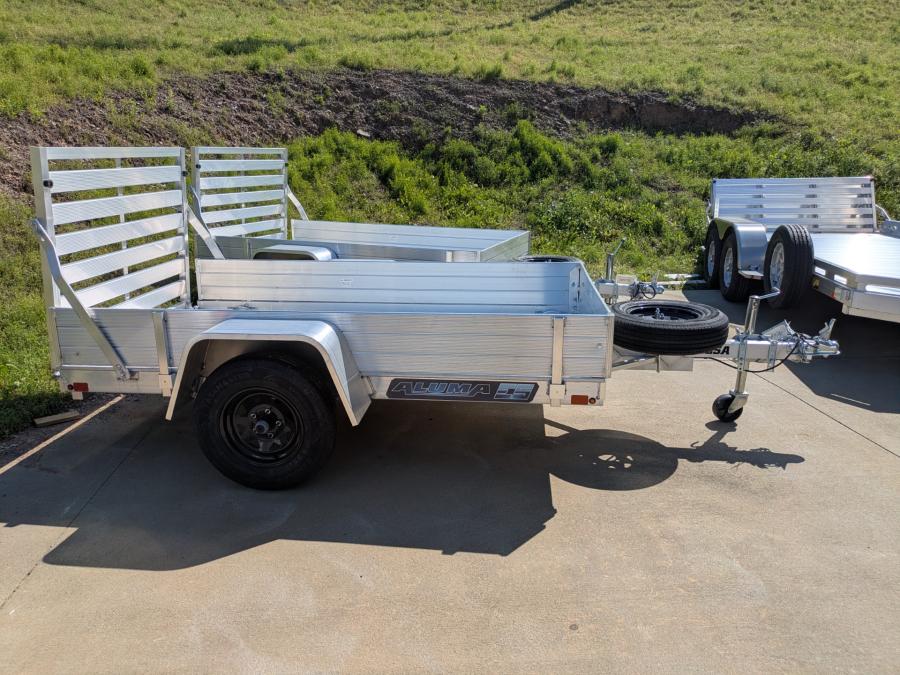 Aluma 548E ALUMA 5X48 SA TRAILER, STRAIGHT TAILGATE Image 0