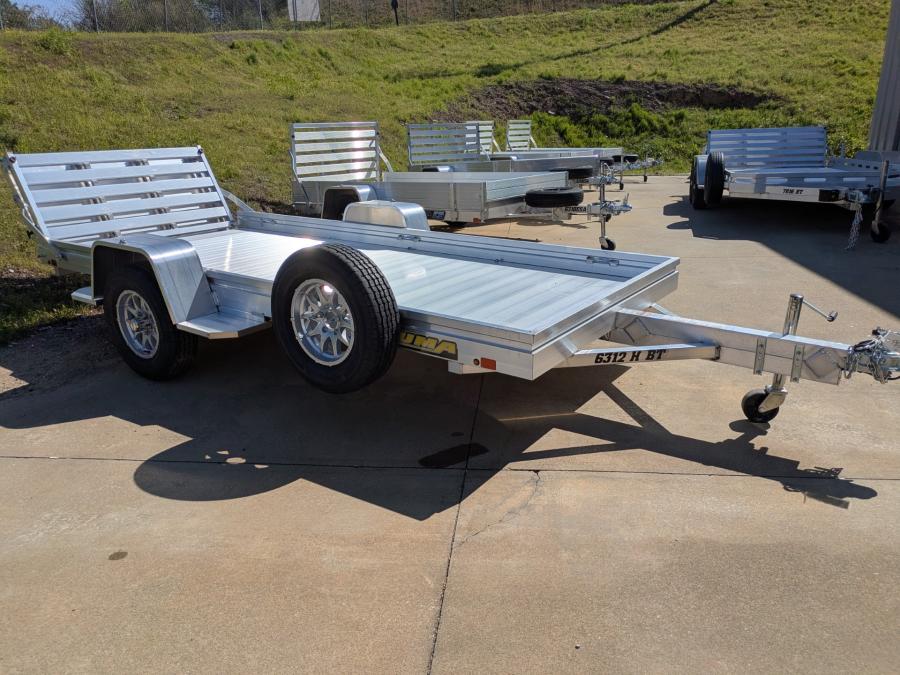 Aluma 6312 ALUMA 63" X 12 SA UTILITY TRAILER W/ BI-FOLD TG Image 1