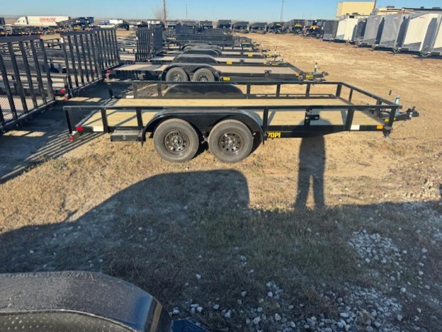 Big Tex 70PI 7K TAND SQ TU UTL 83"X20 BLK Image 0