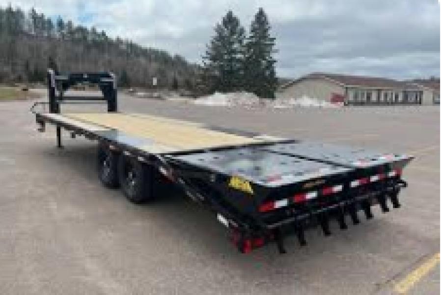 Big Tex 14GN, Gooseneck, 102" x 25', 15.9K, Dovetail, Mega Ramps Image 0
