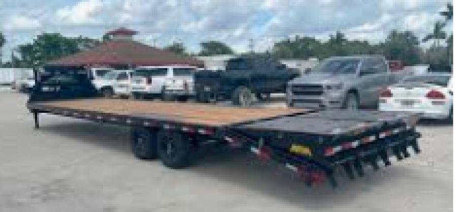 Big Tex 14GN, Gooseneck, 102" x 25', 15.9K, Dovetail, Mega Ramps Image 2