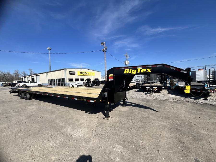 Big Tex 22GN, Gooseneck, 102" x 30', 23.9K, Dovetail, Mega Ramps Image 3