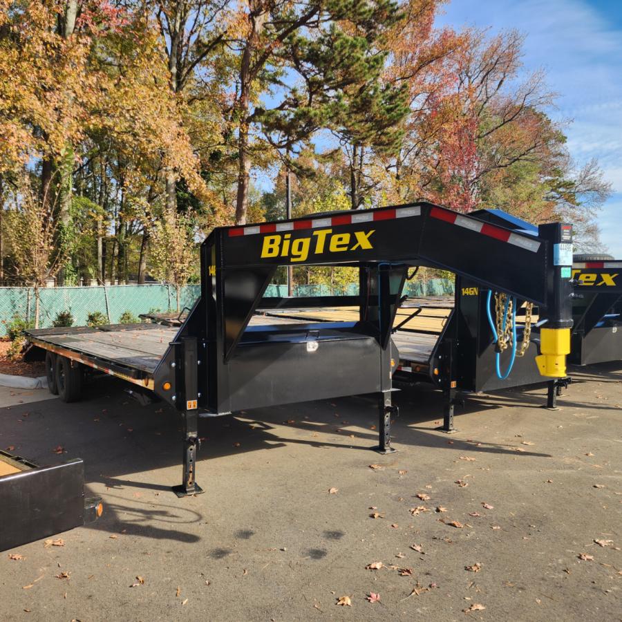 Big Tex 14GN, Gooseneck, 102" x 25', 15.9K, Dovetail, Mega Ramps Image 0