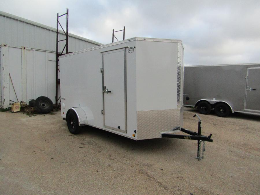 VHW6 6X12 ENCLOSED RAMP DOOR WHITE Image 1