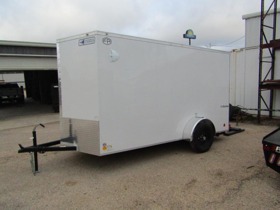 VHW6 6X12 ENCLOSED RAMP DOOR WHITE Image 2