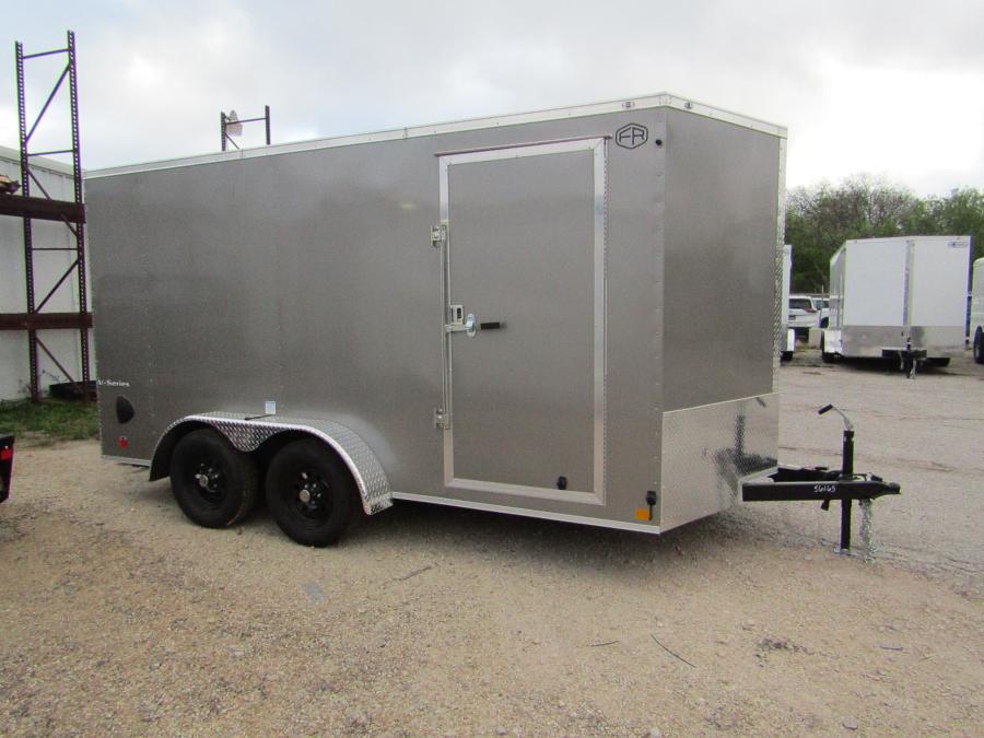VHW7 7X14 ENCLOSED RAMP DOOR PEWTER Image 0