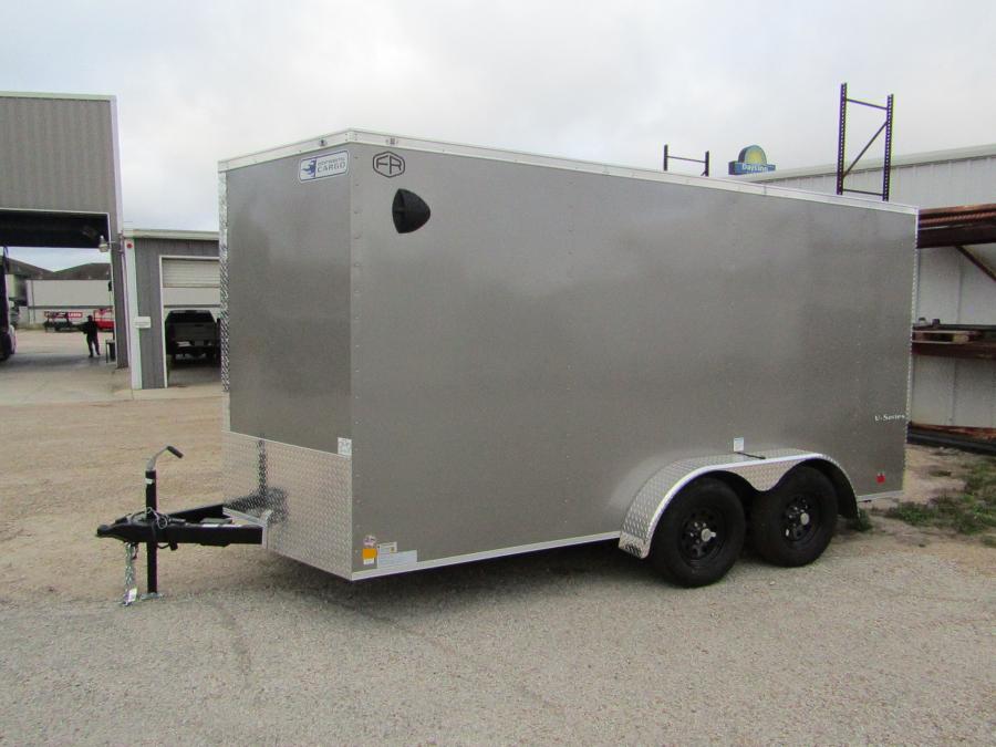 VHW7 7X14 ENCLOSED RAMP DOOR PEWTER Image 1