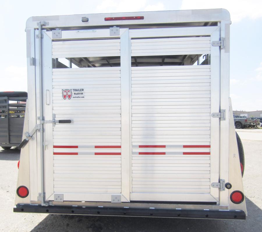 WW ALL ALUMINUM 16X7 (2-5200) STOCK TRAILER Image 2