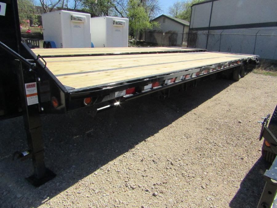 PJ LD, Gooseneck, 40' x 108", 25k, Dovetail, Ratchets w/ Slide Track Image 1