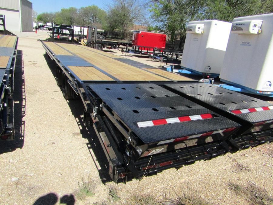 PJ LD, Gooseneck, 40' x 108", 25k, Dovetail, Ratchets w/ Slide Track Image 5