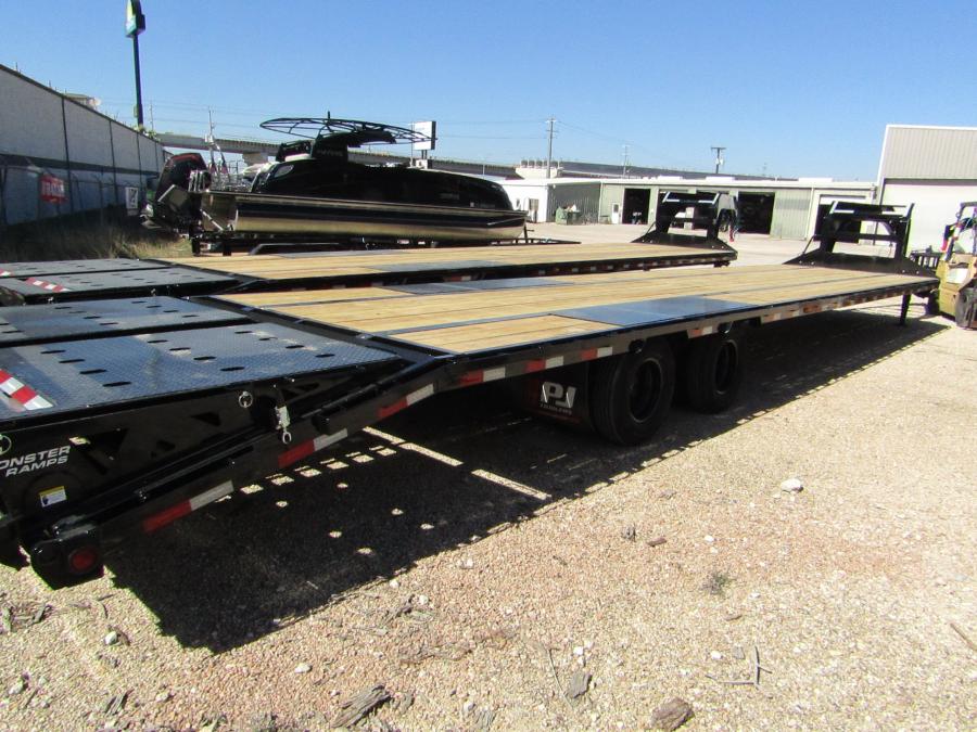 PJ LD, Gooseneck, 40' x 108", 25k, Dovetail, Ratchets w/ Slide Track Image 6