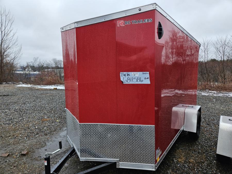 RDLX 6X12 RC ENCLOSED RAMP DOOR RED Image 0