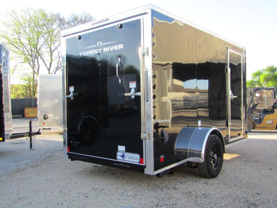 VHW6 6X12 ENCLOSED RAMP DOOR BLACK Image 0