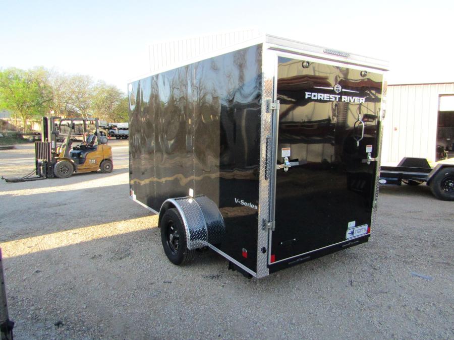 VHW6 6X12 ENCLOSED RAMP DOOR BLACK Image 1