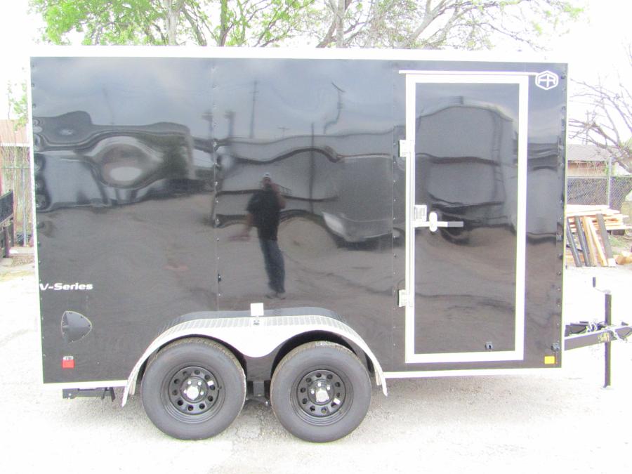 VHW6 6X12 ENCLOSED RAMP DOOR BLACK Image 1