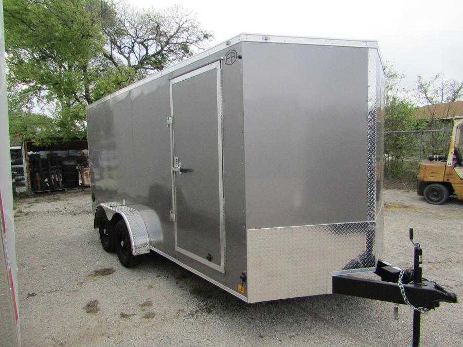 VHW7 7X16 ENCLOSED RAMP DOOR PEWTER Image 0