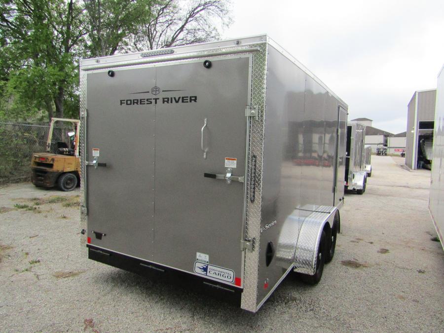VHW7 7X16 ENCLOSED RAMP DOOR PEWTER Image 1