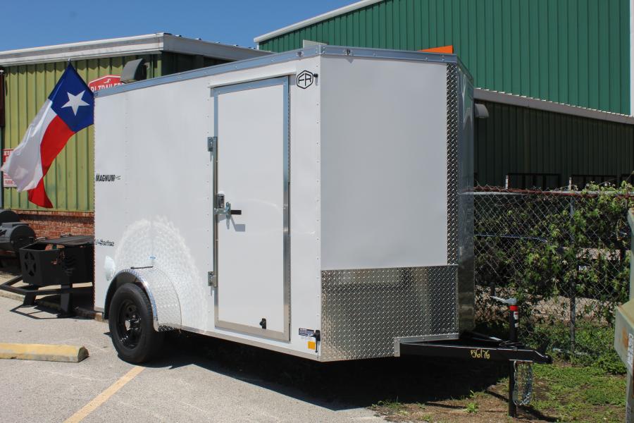 VHW7 7X12 ENCLOSED RAMP DOOR WHITE Image 0
