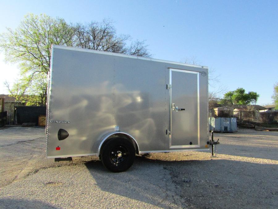 VHW6 6X10 ENCLOSED RAMP DOOR PEWTER Image 0