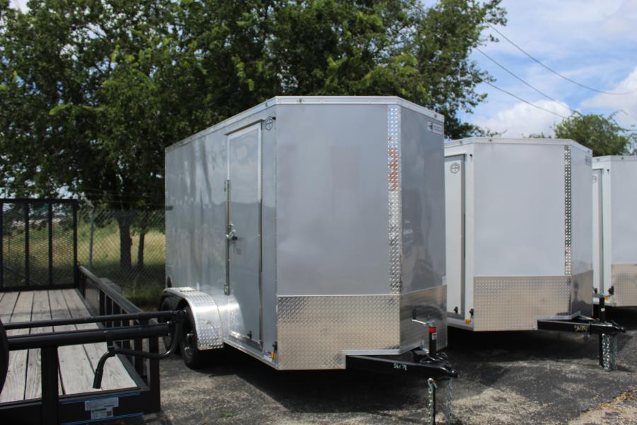VHW6 6X12ENCLOSED RAMP DOOR SILVER Image 0
