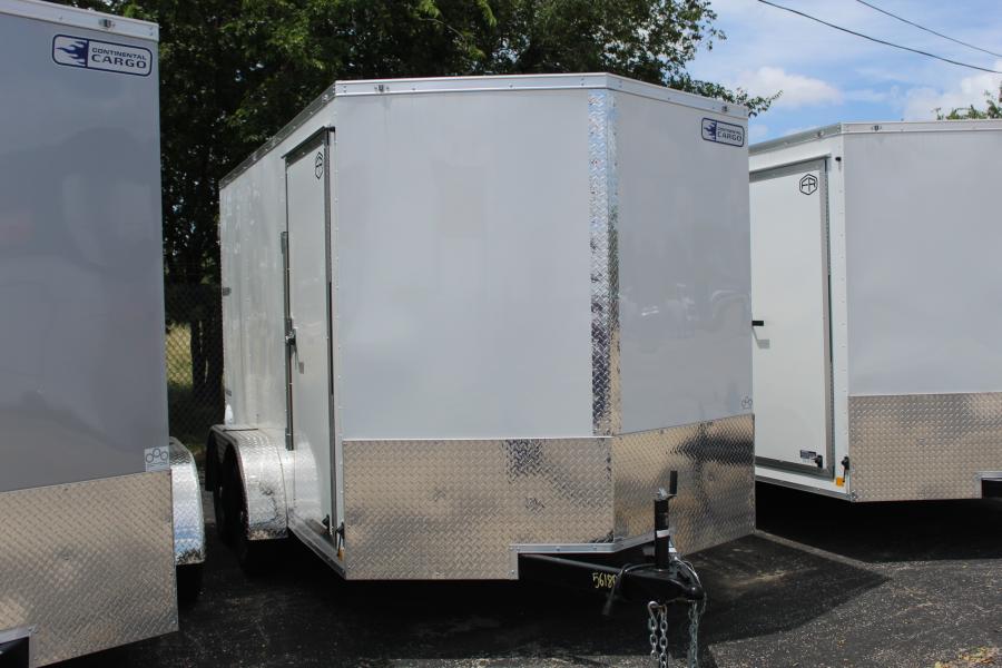 VHW7 7X12 ENCLOSED DBL DOOR WHITE B Image 0