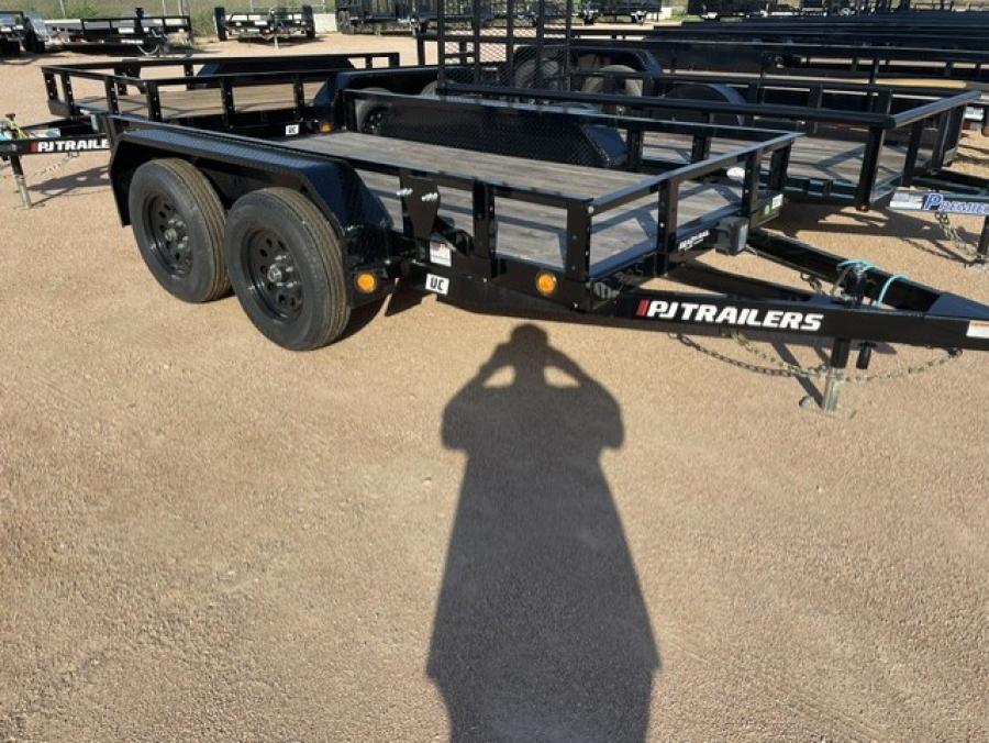 PJ TRAILERS UC21 PJ 5X10TA, EB1, SM STL FEN RSR NO RAMP BLK Image 1