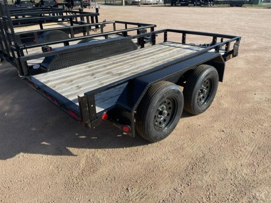 PJ TRAILERS UC21 PJ 5X10TA, EB1, SM STL FEN RSR NO RAMP BLK Image 2