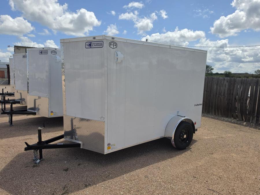 VHW6 6X10 ENCLOSED RAMP DOOR WHITE Image 0