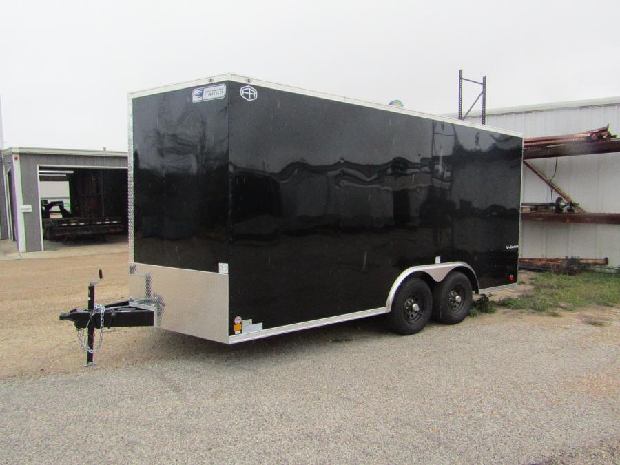 VHW8 85X16 ENCLOSED RAMP DOOR BLACK Image 1